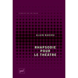 ISBN Rhapsodie pour le théâtre livre philosophie Français