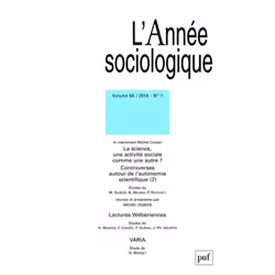 ISBN année sociologique 2014, vol. 64 (1), Education, Français, 288 pages