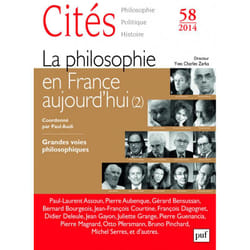 ISBN Cités 2014, n° 58 livre philosophie Français