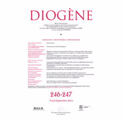 ISBN Diogène 2014, n° 246-247, philosophie, Français, 256 pages