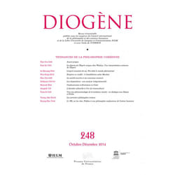 ISBN Diogène 2014, n° 248 livre philosophie Français