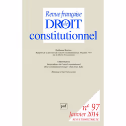 ISBN RFDC 2014, n° 97, Loi, Français, 256 pages