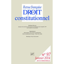 ISBN RFDC 2014, n° 97 livre Loi Français