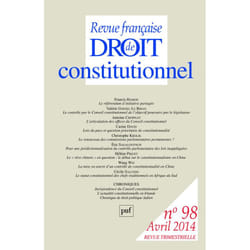 ISBN RFDC 2014, n° 98 livre Loi Français