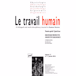 ISBN travail humain 2014, vol. 77 (1), Psychologie, Français, 104 pages