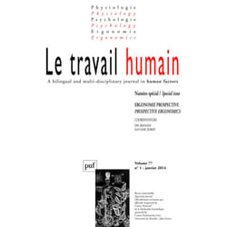 ISBN travail humain 2014, vol. 77 (1) livre Psychologie Français