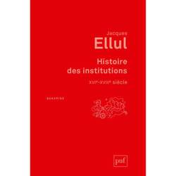 ISBN Histoire des institutions. XVIe-XVIIIe siècle livre Loi Français