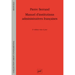 ISBN Manuel d'institutions administratives françaises livre Loi Français