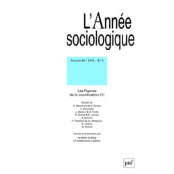 ISBN année sociologique 2015, vol. 65 (2) livre Education Français