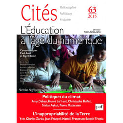 ISBN Cités 2015, n° 63 livre philosophie Français