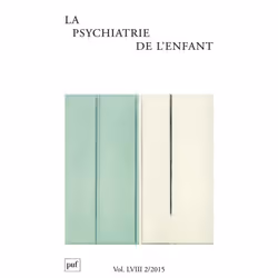 ISBN psychiatrie de l'enfant 2015, vol. 58 (2), Psychologie, Français, 320 pages