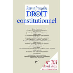 ISBN RFDC 2015, n° 101 livre Loi Français