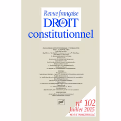 ISBN RFDC 2015, n° 102, Loi, Français, 256 pages