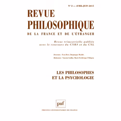 ISBN Revue philosophique 2015, t. 140 (2), philosophie, Français, 144 pages