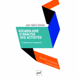 ISBN Vocabulaire d'analyse des activités, Education, Français, 216 pages