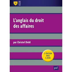 ISBN L'anglais du droit des affaires