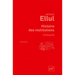 ISBN Histoire des institutions. L'Antiquité livre Loi Français