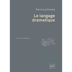 ISBN Le langage dramatique livre Littérature Français