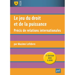 ISBN Le jeu du droit et de la puissance livre Loi Français