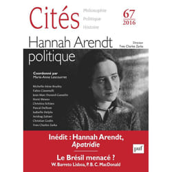 ISBN Cités 2016, n° 67 livre philosophie Français