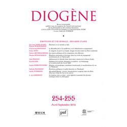 ISBN Diogène 2016, n° 254-255 livre philosophie Français