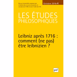 ISBN études philosophiques 2016, n° 4, philosophie, Français, 144 pages