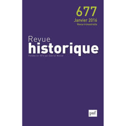 ISBN Revue historique 2016, n° 677 livre histoire Français