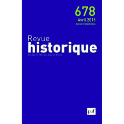 ISBN Revue historique 2016, n° 678 livre histoire Français