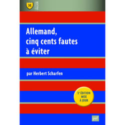 ISBN Allemand, cinq cents fautes à éviter livre Littérature Français