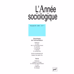 ISBN année sociologique 2017, vol. 67 (1), Education, Français, 288 pages