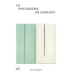 ISBN psychiatrie de l'enfant 2017, vol. 60 (1) livre Psychologie Français