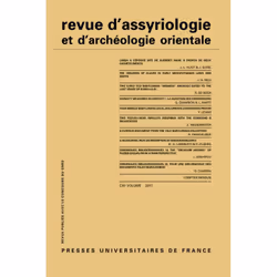 ISBN Rev. d'assyrio. et d'archéo. orient. 2017, vol. 111, histoire, Français, 192 pages