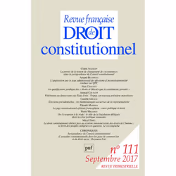 ISBN RFDC 2017, n° 111, Loi, Français, 256 pages