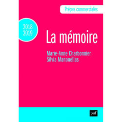 ISBN Prépas commerciales 2018-2019. Culture générale - La mémoire livre philosophie Français