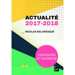 ISBN Actualité 2017-2018. Concours et examens livre société Français