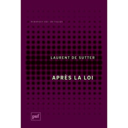 ISBN Après la loi livre philosophie Français