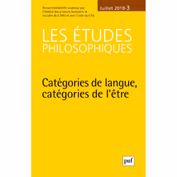 ISBN études philosophiques 2018, n° 3, philosophie, Français, 152 pages