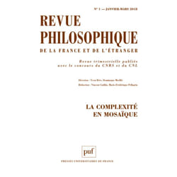 ISBN Revue philosophique 2018, t. 143 (1) livre philosophie Français