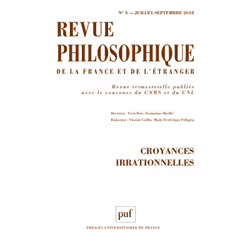 ISBN Revue philosophique 2018, t. 143 (3), philosophie, Français, 144 pages