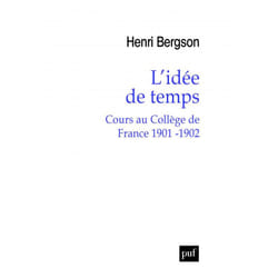 ISBN L'idée de temps livre philosophie Français