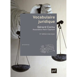 ISBN Vocabulaire juridique livre Loi Français