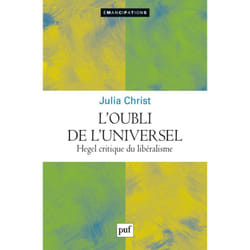 ISBN L'oubli de l'universel livre philosophie Français