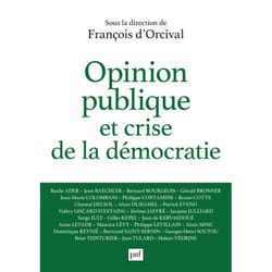 ISBN Opinion publique et crise de la démocratie livre Loi Français