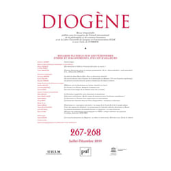 ISBN DIOGENE 2019, N.267-268 livre philosophie Français