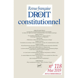 ISBN RFDC 2019, n° 118 livre Loi Français