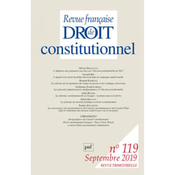 ISBN RFDC 2019, n° 119 livre Loi Français