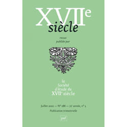 ISBN XVIIe siècle 2020, n° 288 livre Littérature Français