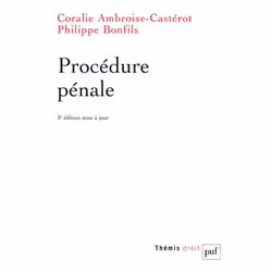 ISBN Procédure pénale, Loi, Français, 480 pages