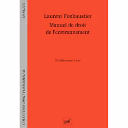 ISBN Manuel de droit de l'environnement, Loi, Français, 356 pages