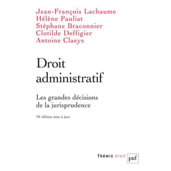 ISBN Droit administratif. Les grandes décisions de la jurisprudence livre Loi Français